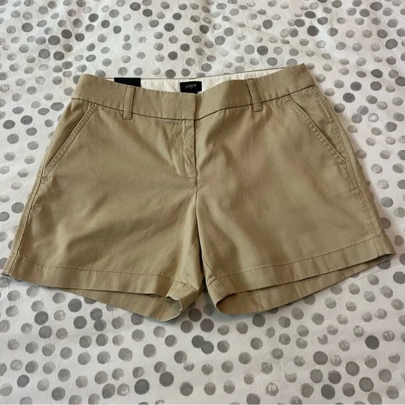 NWT J. Crew Factory Women’s 5” Chino Short Set Of 3 (Pink, Khaki, Grey) Size 4 - Picture 10 of 13
